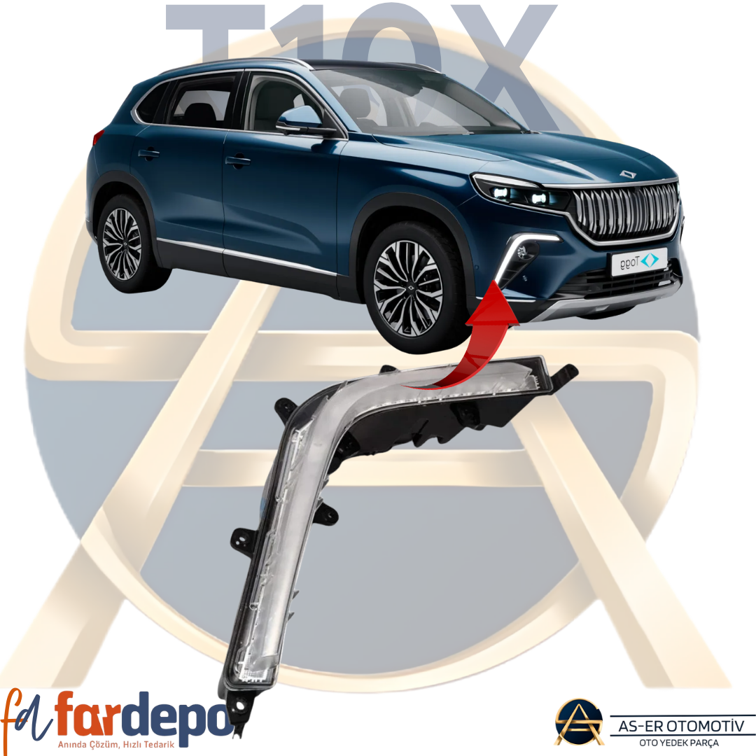 TOGG T10X SAĞ GÜNDÜZ FARI LED SİNYAL SIFIR İTHAL